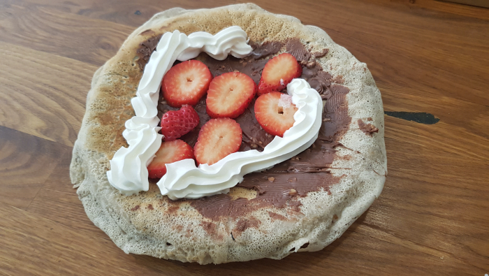 2026 pancakes with strawberries